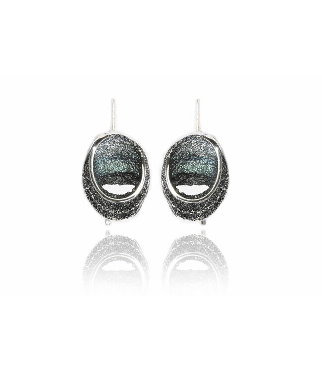 Arior Barcelona Earrings Emerald-green Sinera big earrings