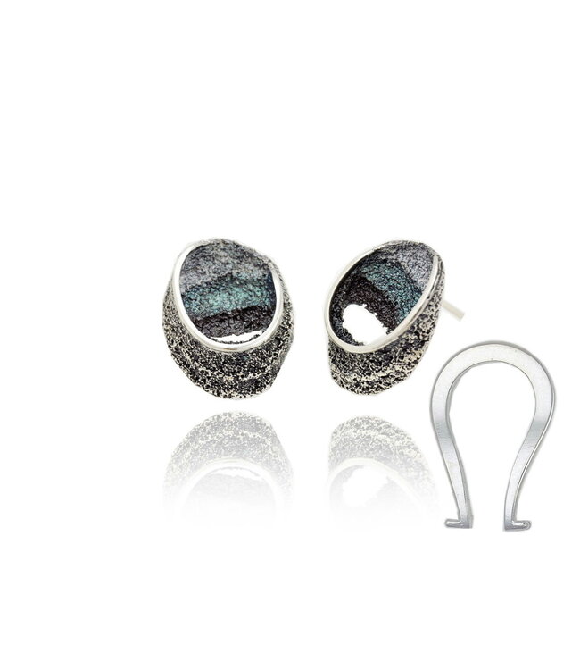 Arior Barcelona Earrings Emerald-green Sinera big earrings
