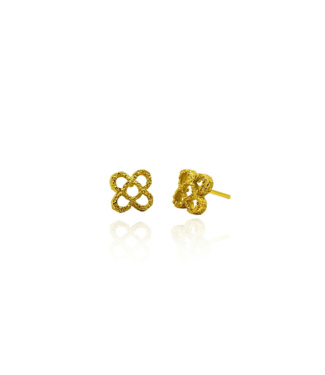 Arior Barcelona Earrings Medium Textured Panot Tile Earrings