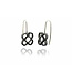 Arior Barcelona Earrings Large Perforated Panot Earrings