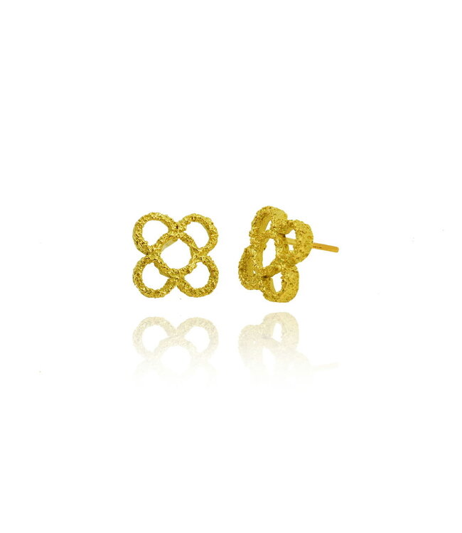 Arior Barcelona Earrings Large Perforated Panot Earrings