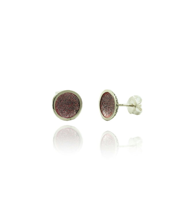 Arior Barcelona Earrings Singular red little 1 round earring