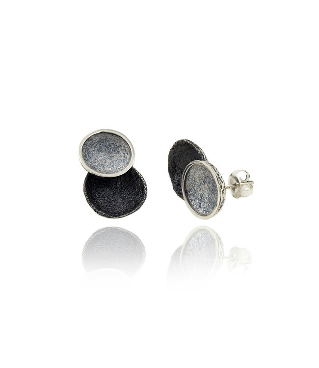 Singular Big Ochre 2 Round Earring