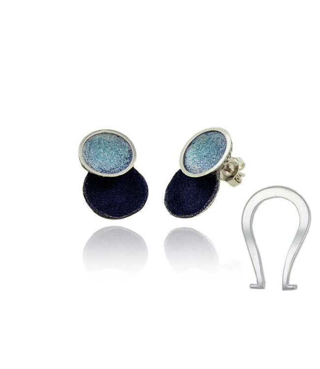Arior Barcelona Oorbellen Singular big ochre 2 round earring