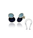 Arior Barcelona Oorbellen Singular big ochre 2 round earring