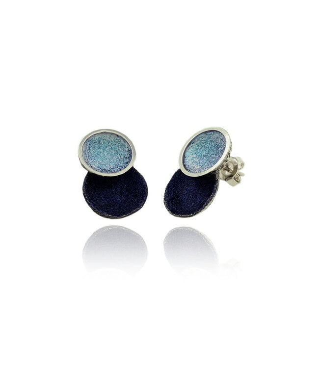 Arior Barcelona Earrings Singular big ochre 2 round earring