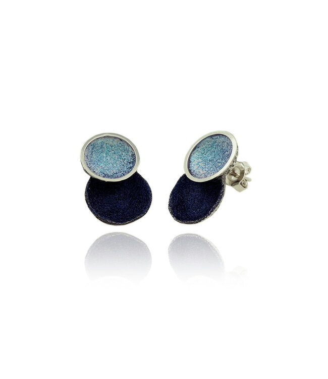 Arior Barcelona Oorbellen Singular big ochre 2 round earring