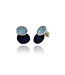 Arior Barcelona Oorbellen Singular big ochre 2 round earring