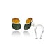 Arior Barcelona Earrings Singular big ochre 2 round earring