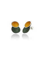 Arior Barcelona Singular Big Ochre 2 Round Earring