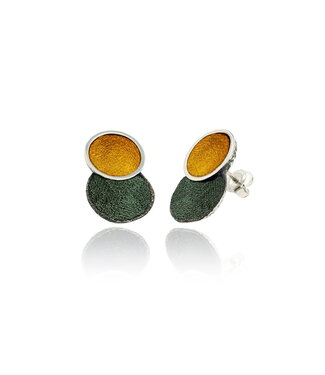 Singular Big Ochre 2 Round Earring