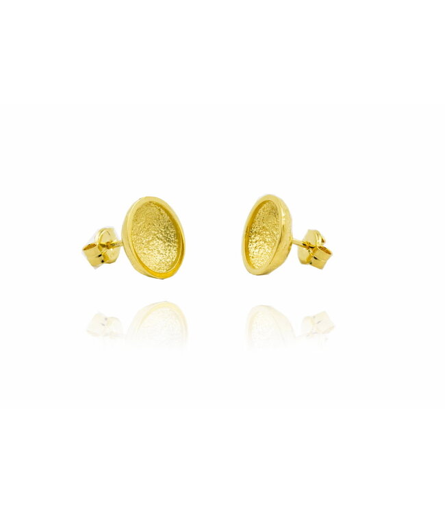 Arior Barcelona Earrings Singular GoldenBlack medium earring