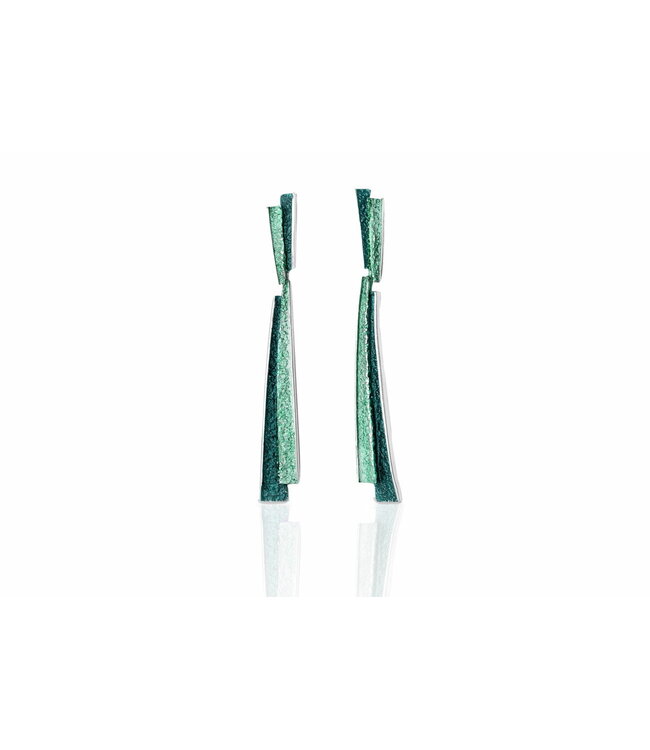 Arior Barcelona Oorbellen Troia 2 pieces emerald green earrings