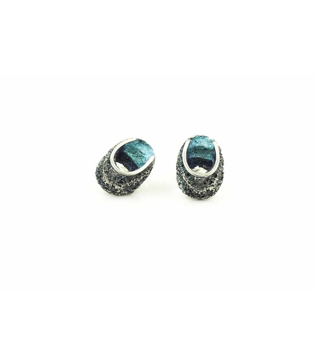 Arior Barcelona Small Emerald Green Sinera Earrings