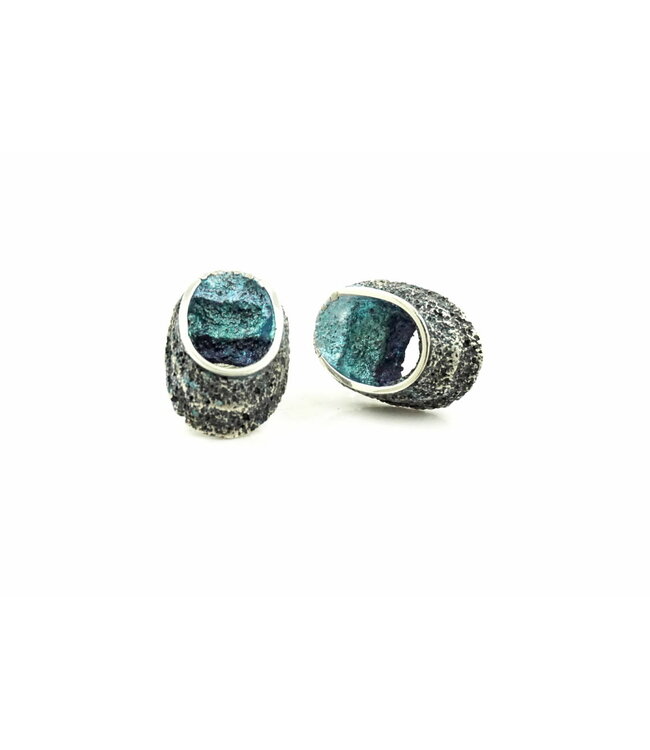 Arior Barcelona Oorbellen Sinera medium emerald green earrings