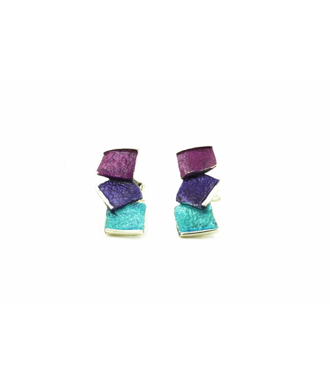 Arior Barcelona Ohrringe Mittlere blaue Ohrringe Kiros