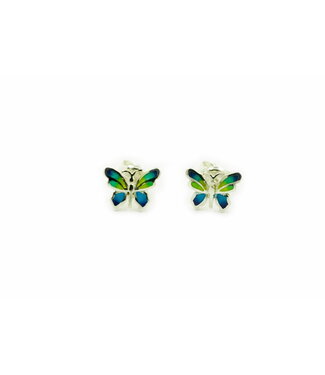 Arior Barcelona Arior Barcelona Mini blaue Schmetterlingsohrringe