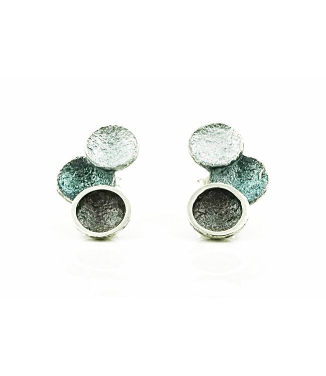 Arior Barcelona Earrings Singular ochre 3 round earring