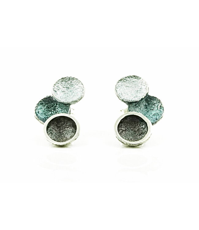 Arior Barcelona Oorbellen Singular ochre 3 round earring
