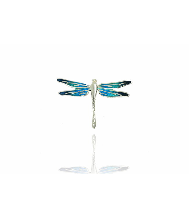 Arior Barcelona Pendant Dragonfly orange-green-blue enamel pendant