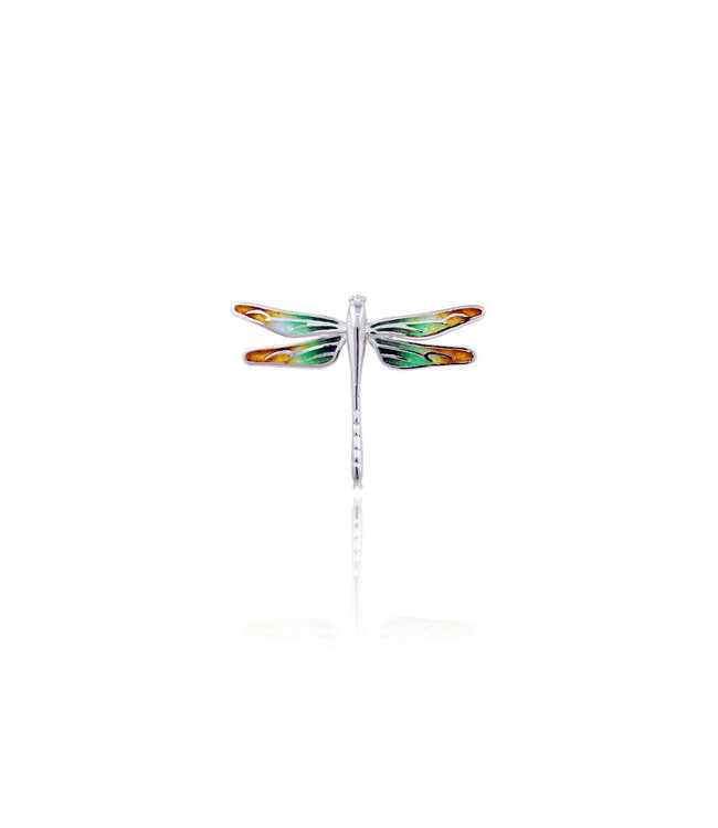 Arior Barcelona Pendant Dragonfly orange-green-blue enamel pendant