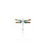 Arior Barcelona Pendant Dragonfly orange-green-blue enamel pendant