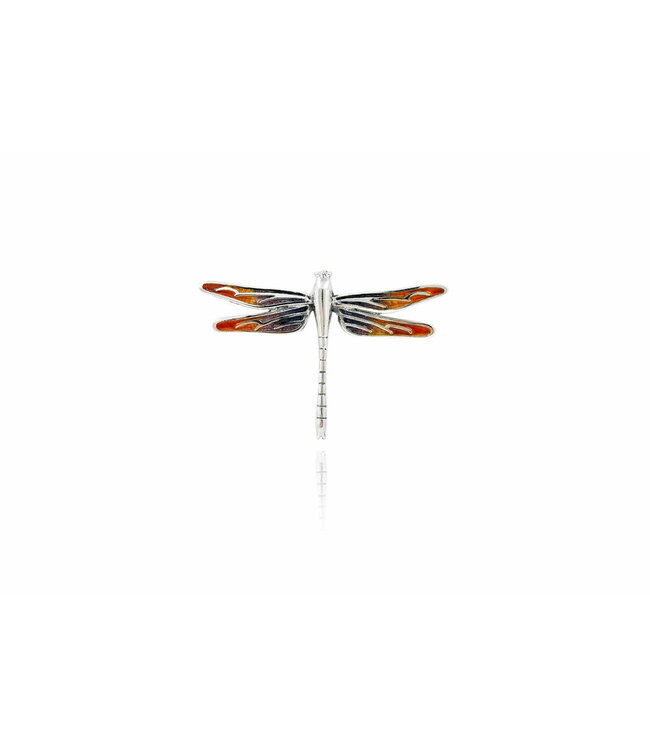 Arior Barcelona Pendant Dragonfly orange-green-blue enamel pendant