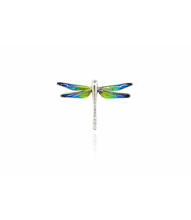 Arior Barcelona Pendant Dragonfly orange-green-blue enamel pendant