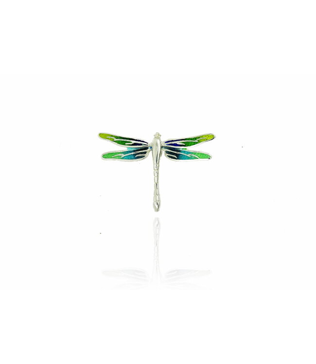 Arior Barcelona Hanger Dragonfly orange-green-blue enamel pendant