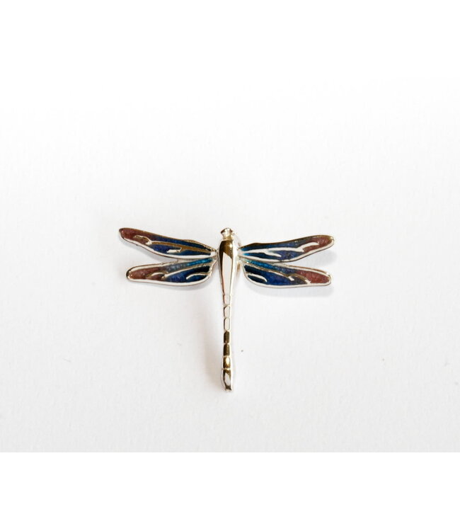 Arior Barcelona Pendant Dragonfly orange-green-blue enamel pendant