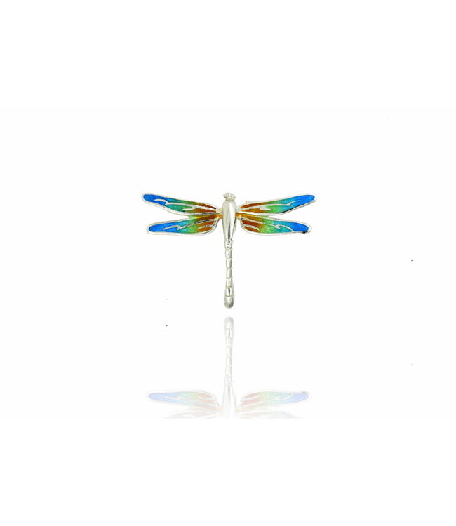 Arior Barcelona Hanger Dragonfly orange-green-blue enamel pendant