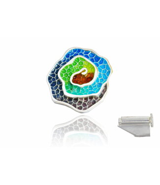 Arior Barcelona Arior Barcelona Colgante-broche Cargolis grande colorines