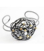 Arior Barcelona Armband Round CAOS Bangle; Silver and Gold