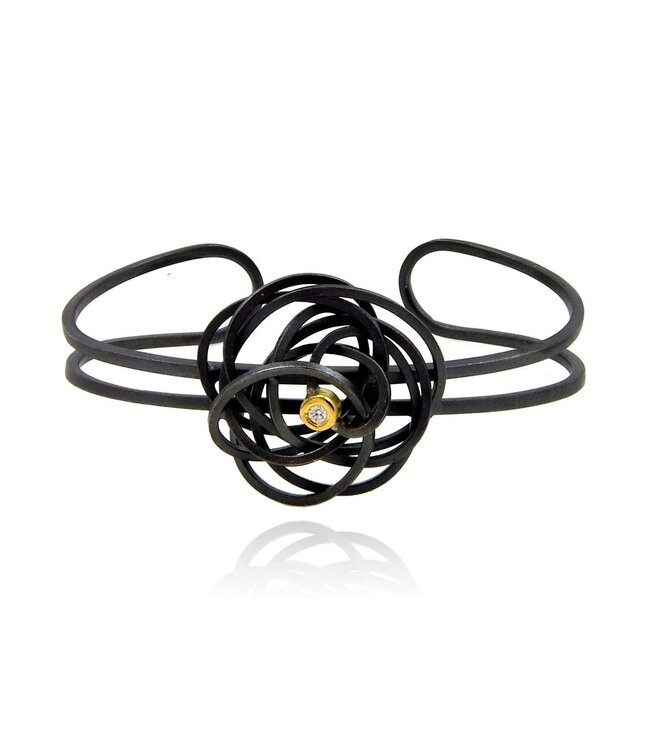 Arior Barcelona Armband Round CAOS Bangle; Silver and Gold
