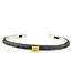 Arior Barcelona Armband Smooth Kora Bangle, Large Round Diamond Setting