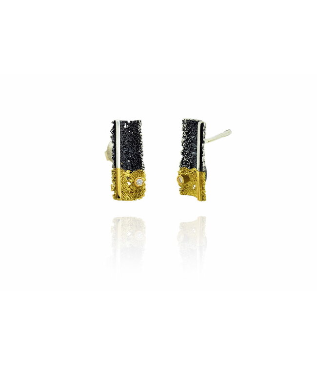 Arior Barcelona Earrings Osha silver&gold earrings