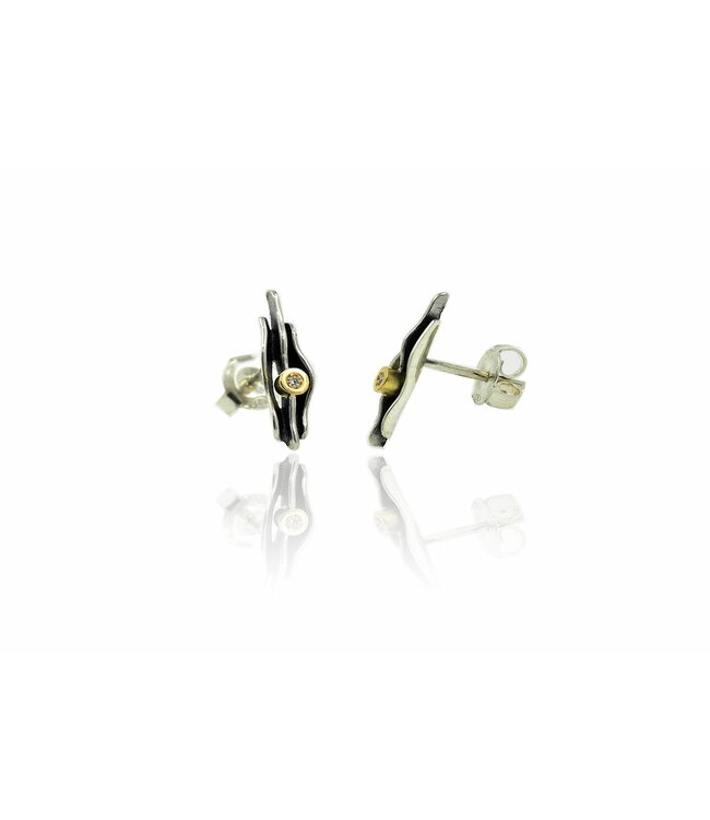 Arior Barcelona Oorbellen Small silver and gold Fi earrings