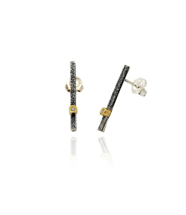 Arior Barcelona Oorbellen Pendientes Kora liso Q pequeño