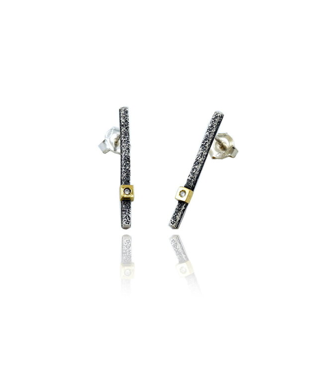 Arior Barcelona Oorbellen Pendientes Kora liso Q pequeño