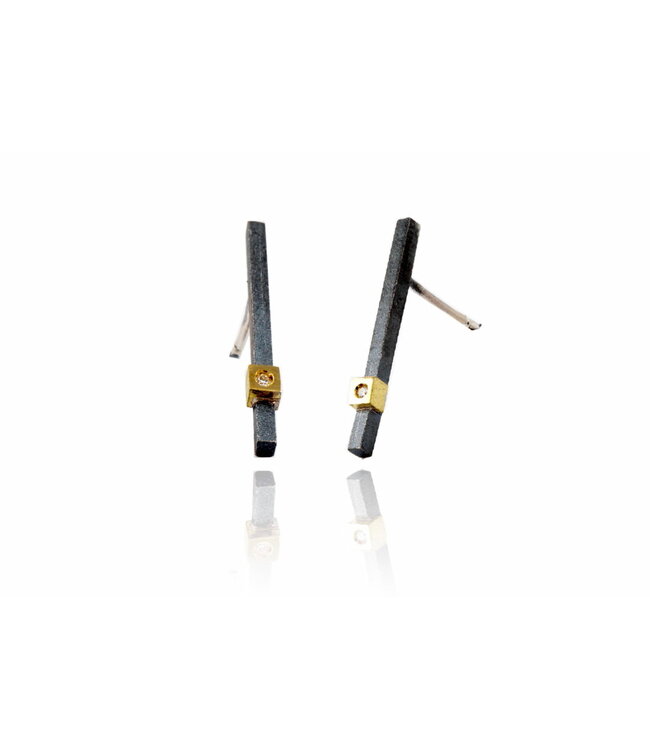 Arior Barcelona Oorbellen Pendientes Kora liso Q pequeño
