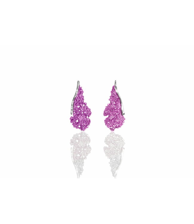 Arior Barcelona Earrings Symphony magenta pink earring