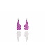 Arior Barcelona Ohrringe Pink-Magentafarbene Ohrringe Symphony