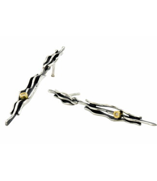 Arior Barcelona Arior Barcelona Zweiteilige Ohrringe Fi, Silber und Gold
