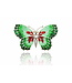 Arior Barcelona Broche Mosaic "trencadís" Butterfly violet-grey big brooch