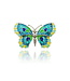 Arior Barcelona Broche Mosaic "trencadís" Butterfly violet-grey big brooch
