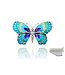 Arior Barcelona Brooch Mosaic "trencadís" Butterfly violet-grey big brooch