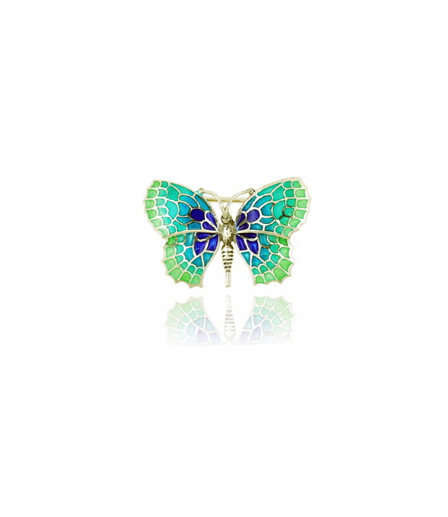 Arior Barcelona Brooch Small Black-Colorful Butterfly Brooch