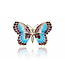 Arior Barcelona Brooch Mosaic "trencadís" Butterfly violet-grey big brooch