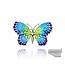 Arior Barcelona Broche Mosaic "trencadís" Butterfly violet-grey big brooch