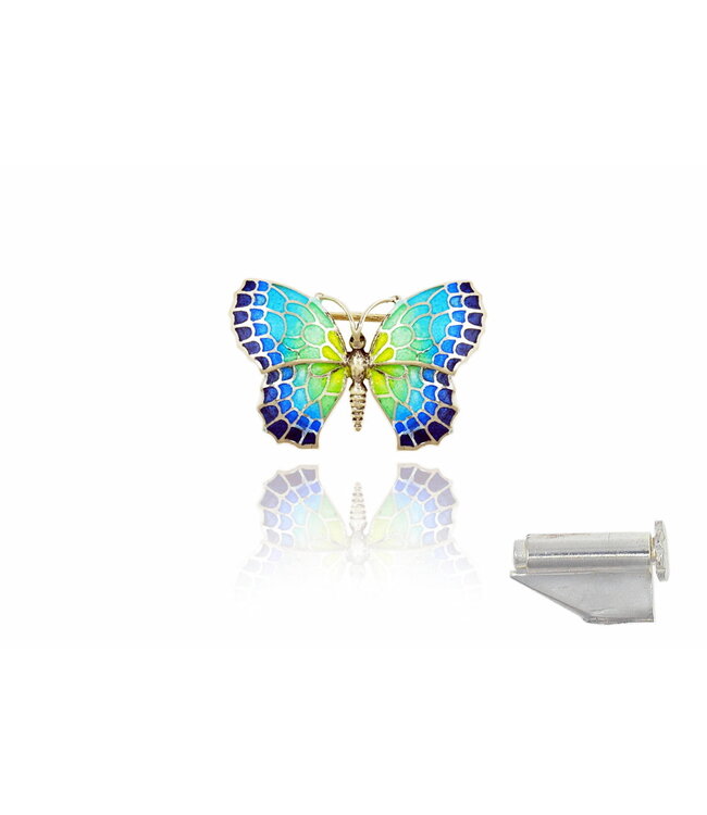 Arior Barcelona Brooch Small Black-Colorful Butterfly Brooch